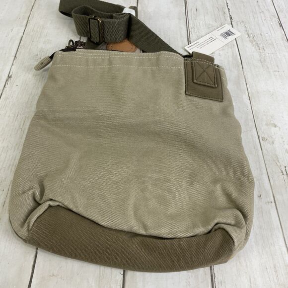 Chala Purse Sand Canvas Crossbody with Calico Cat Key Chain Change Purse NWT - Picture 9 of 13